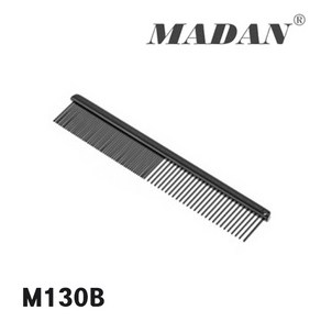 마단 미니콤 M130B 강아지빗 일자빗 얼굴빗 엉킴제거빗, 1개, Black