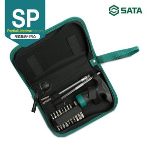 [사타/SATA] T-핸들 라쳇 스크류 드라이버 세트 (24PCS) 09341, 1개