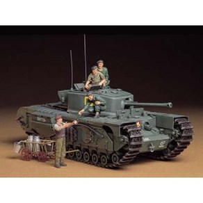 TAMIYA 타미야 35210 영국 보병전차 처칠 Mk.VII [1/35 밀리터리 미니어처 시리즈], 단일, 1개