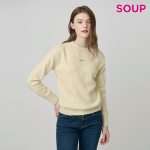 [숲(엔터)] SOUP 라운드넥 니트 풀오버 SAALK82 12