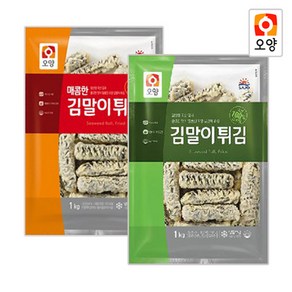 [퀴클리몰] 사조오양 김말이 튀김 1kg + 매콤한, 1개, 2kg