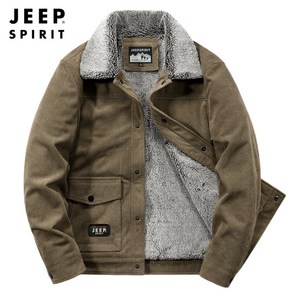 JEEP SPIRIT 지프 스피릿 남성용 겨울 따뜻한 캐주얼 재킷 퍼 칼라 자켓 0699+양말