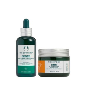 더바디샵 기초 꿀조합SET 에델바이스 세럼 컨센트레이트 60ML+비타민씨 글로우 부스팅 모이스처라이저 50ML, 1개