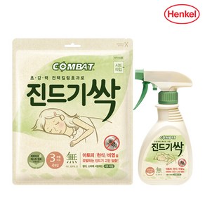 컴배트 진드기퇴치 진드기싹 스프레이 290ml x1개+진드기싹 시트(4개입)x1개