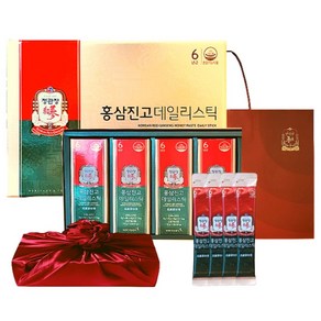 정관장 6년근 홍삼정 에브리타임 홍삼진고 스틱 20포 200ml+쇼핑백 부모님 면력 여행 골프 명절 선물세트(보자기포함) 1개