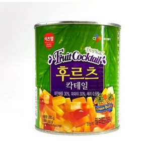 [무료배송]후르츠칵테일(이츠웰 원터치 NEW 850g)/식당용/업소용/참치/옥수수콘/후르츠 칵테일/파인애플통조림, 850g, 1개