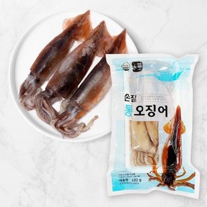 [신세계라이브쇼핑][G]자연산 손질통오징어 특대(320g) x 3팩 6마리, 3개