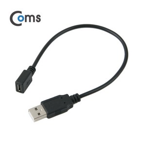 Coms IB392 USB2.0 AM to 마이크로5핀(F) 변환 케이블 20cm Mico5P 암단자, 1개