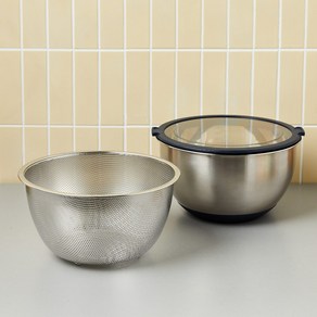 [모던하우스 광주역점] 홈쿡준비 올인원 뚜껑 스텐믹싱볼세트 네이비 24cm 5L_CK0524027, 1개