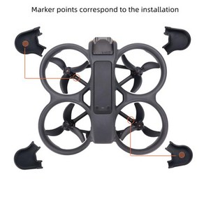 DJI 아바타 2 용 랜딩 기어 프로텍터 아바타 2 보호 커버 바닥 마모 및 찢어짐 방지 4 개, 4개, 한개옵션0