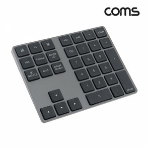 Coms AB350 Coms 블루투스숫자키패드방향키34Key무선휴대용키보드, 1개, 색상, 본상품선택