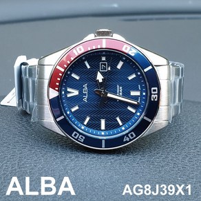 [정품]국내 당일발송 세이코알바시계 SEIKO ALBA AG8J39X1 남성메탈시계 다이버스타일 스포츠시계 남성손목시계