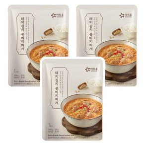 아워홈 돼지김치 콩비지찌개, 300g, 3개