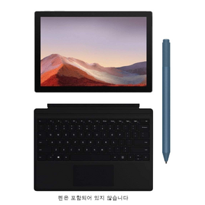 서피스 프로7 12.3인치 윈도우 태블릿 터치 노트북 i3 128GB 포함, 1866, WIN11 Home, 4GB, 플래티넘