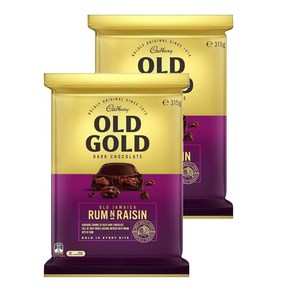 캐드버리 올드 골드 럼 건포도 초콜릿 Cadbuy Old Gold Rum Raisin, 2개, 315g