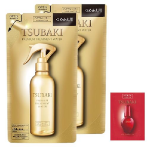 츠바키 TSUBAKI 프리미엄 트리트먼트 헤어 워터 리필용 200ml 2개 세트