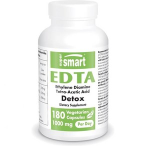 Supesmat - EDTA 1000mg pe Day - Calcium Disodium EDTA Supplement  Non-GMO & Gluten Fee - 180 Ve, 1개, 180정