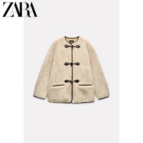 ZARA 자라 페이크 시어링 뽀글이 코트