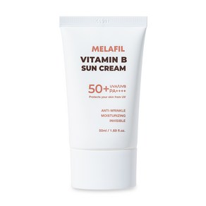 멜라필 비타민B 선크림 눈시림없는 유분기없는 촉촉한 선블럭 50g SPF50+ PA++++