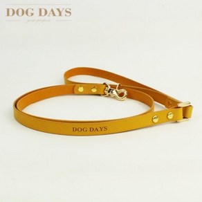 [DOGDAYS]프리미엄 120cm 가죽리드줄 엘로우 (S M), S, 1개