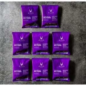 [빌포푸드] 와인안주 페퍼 스테이크맛 소고기 하몽 수제 육포 빌통 biltong (50g)x8팩 묶음할인, 50g, 8개