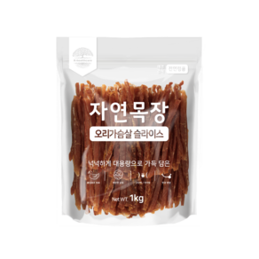 자연목장 오리가슴살 슬라이스, 1kg, 1개