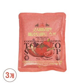 [굿사마리안1919] 굿사마리안레시피 컬러 스프(매콤토마토), 3개, 200g