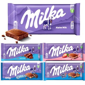 밀카 100% 알프스 우유 초콜릿 milka 5종 100g x 8개 교차가능