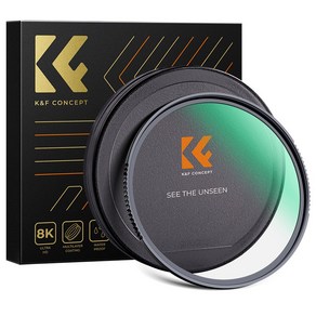 K&F CONCEPT Nano-X 강화 유리 양면 코팅 MCUV 필터, 55mm