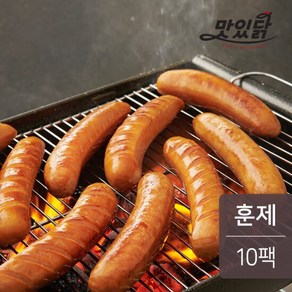 랭킹닭컴 닭가슴살 프랑크 소시지 훈제, 10개, 100g