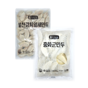 허만두 알찬 김치잎새만두1.4kg+허만두 중화군만두1.4kg, 1.4kg, 2개