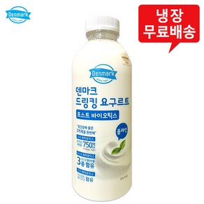 덴마크 드링킹요구르트 플레인 750mLx6병/대용량/무배, 6개, 750ml