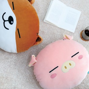 모찌라이독/모찌라이피그 얼굴쿠션 40cm (2종택1), 모찌라이독 얼굴쿠션