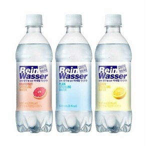 동아오츠카 라인바싸 탄산수 500ml페트 x 20입 1+1 총40입 (택2/플레인 레몬 자몽), 1세트, 500ml