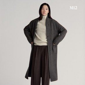 M12 X Maison De Cashmere 24FW 울캐시미어 블렌디드 롱니트코트