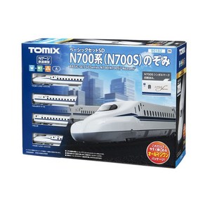 토미텍 TOMIX N게이지 베이직 세트 SD N700계(N700S) 노조미 90182 철도 모형 입문 세트 화이트