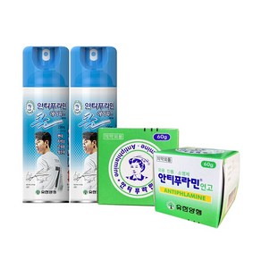 안티푸라민 에어파스 220ml 2개 + 유한양행 안티푸라민 60g 2개 2종 세트, 1개