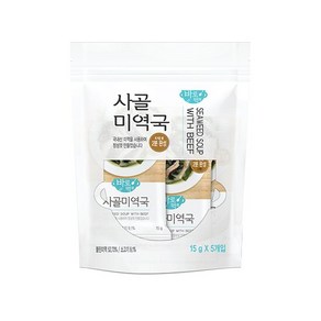 바로먹쿡 즉석국 사골미역국 15g x 5개