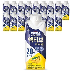 일동후디스 하이뮨 프로틴 밸런스 액티브 바나나, 250ml, 18개