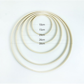 마크라메 재료 드림캐쳐 모빌 만들기 뱀부링 대나무링 우드링, 대나무링 10cm