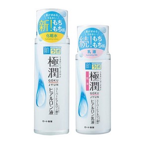 하다라보 고쿠쥰 로션밀크 세트 고쿠쥰(흰색) 스킨 170ml+ 고쿠쥰(흰색) 밀크 140ml 일본직배송, 1개