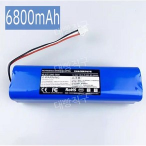 샤오미 라이드스토 R1 S1 배터리 로봇청소기 교체용, 고급셀 6800mAh 배터리(파나소닉셀), 1개