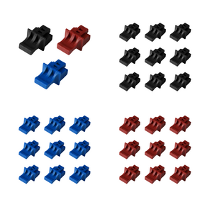 FORT LEE 하이엔드 RJ45 먼지마개 30개 믹스컬러, 20mm, 블랙10개블루10개레드10개