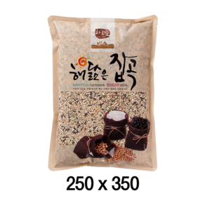 팩플러스 해닮은잡곡(무광/일반형) 250x350 (2kg) 100매 농산물봉투 / 잡곡 / 쌀 / 잡곡쌀포장, 1개