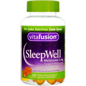 Vitafusion SleepWell Gummy Aid fo Adults White Tea & Passion Fuit 60 Count, 1개