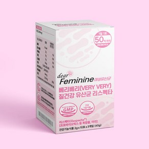 디어페미닌 허가받은 여성유산균 유산균 찐핑크 유산균 30포 1개월, 60g, 1개