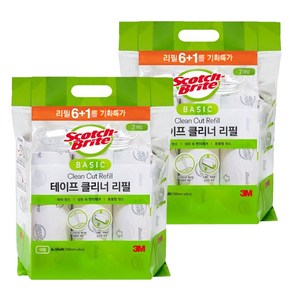 3M 스카치브라이트 테이프 클리너 베이직 대형 크리너 리필 7+7 총14개 기획상품