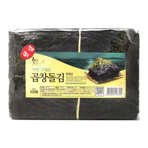 자연그대로 곱창돌김 [100매], 1개, 단품