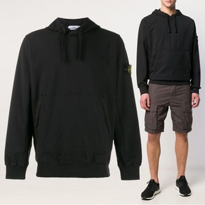 Stone Island [스톤]신상 와펜 패치 포켓 후드 티셔츠 701561752 V0029