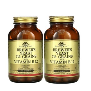 Solgar 맥주 효모 Brewers Yeast2 250 타블렛 2병